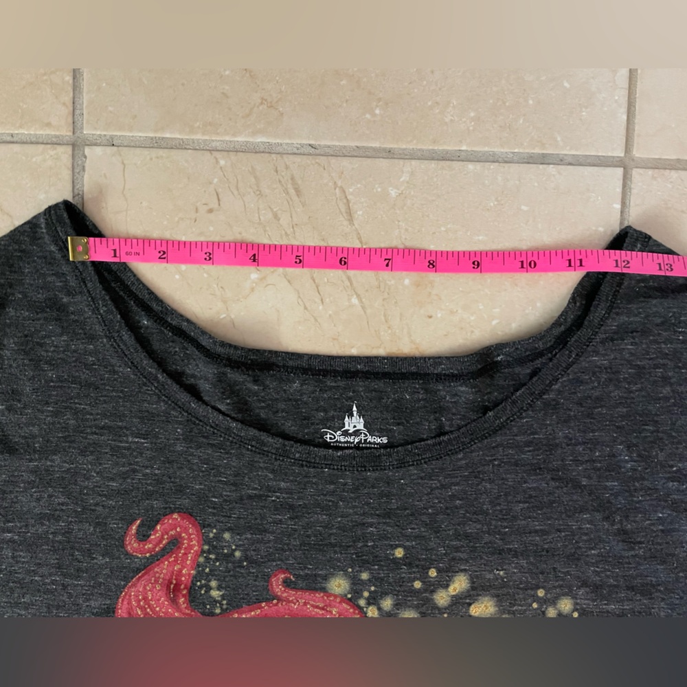 Disney Black/Graphite Sparkly Ariel Graphic Tee - Picture 4 of 11